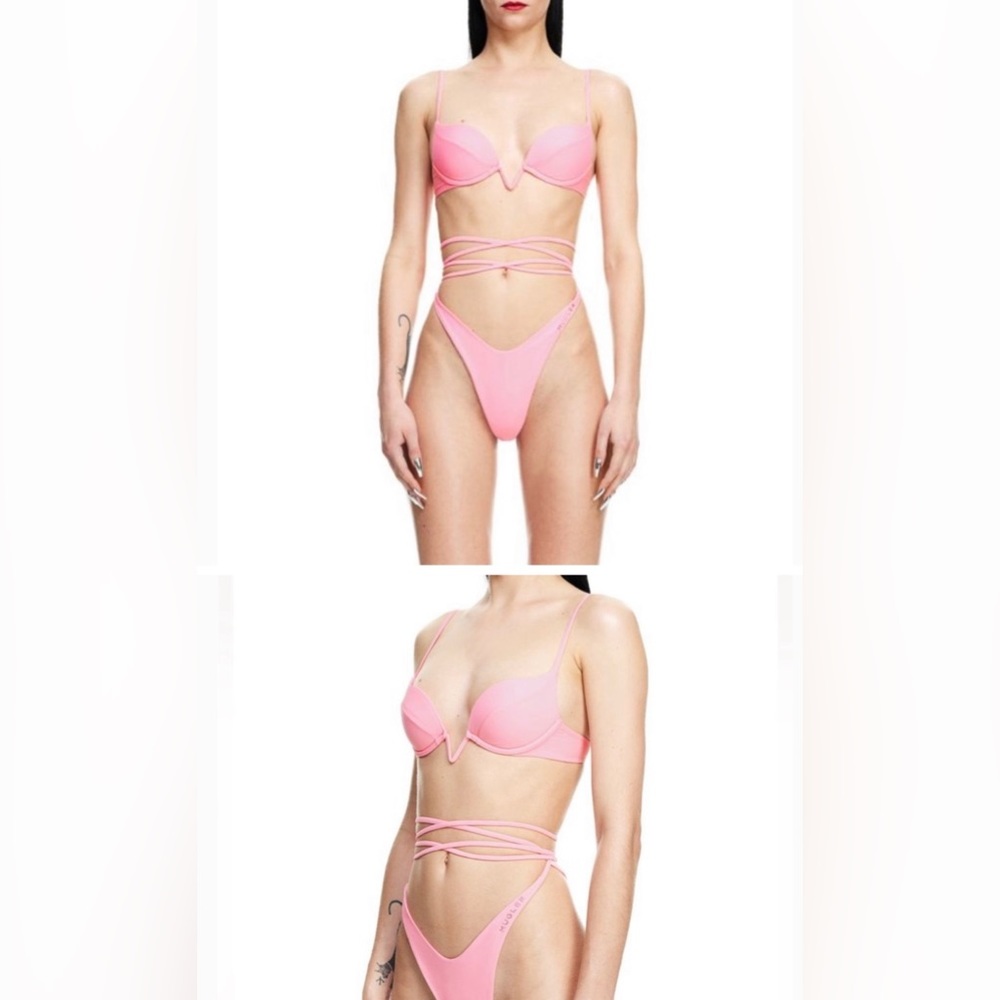 Mugler h&m pink bikini